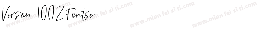 Version 1002Fontse字体转换
